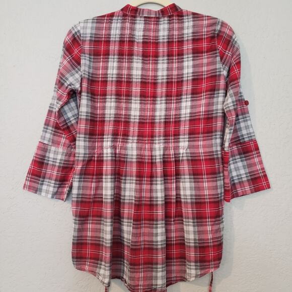Miley Cyrus Max Azria Plaid Button Up S - Picture 7 of 8